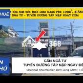 Cho thuê nhà mặt tiền Bình Long 120m², 4TẦNG - 18Triệu - GẦN NGÃ TƯ